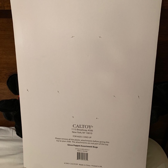 Caltoy Bugs Glove Puppets Set - Dragonfly, butterfly, grasshopper+ ladybug - Picture 7 of 8